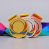 Medaglie d'oro imitazione nastro colorato
