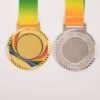 Medaglie d'oro imitazione nastro colorato