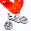 médailles de randonnée en forme de bicyclette