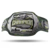 Gedrucktes Logo Versilberung Schild Camouflage Grün Championship Gürtel