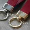 Silver and Gold Accessory Head Keyring Large Image