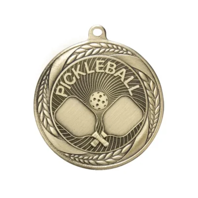 metal gold pickleball medal