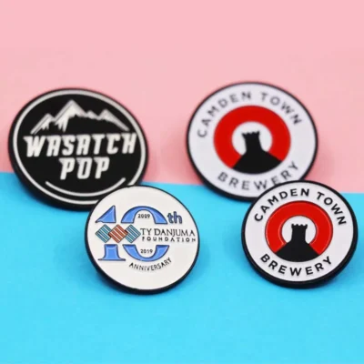 Customized pin badge featuring a unique design, perfect for personal expression or promotional use.