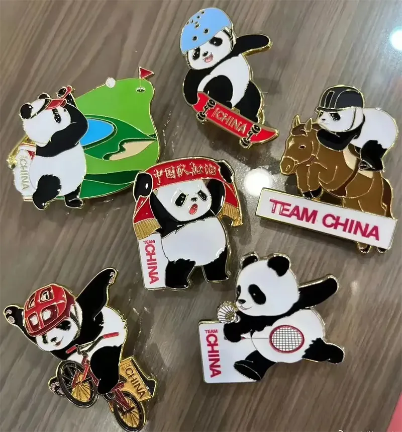 parte de los Juegos Olímpicos de París Pin de la delegación china