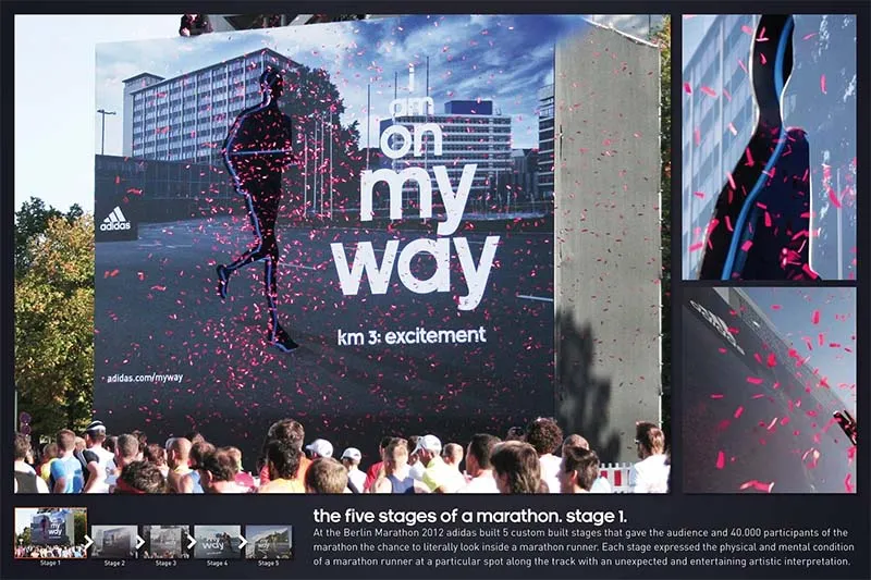 Adidas promotional campaign for the Berlin Marathon