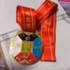A hiking medal.