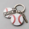 Portachiavi da baseball personalizzato, perfetto per gli appassionati di sport e per i regali personalizzati.