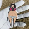 手に銃を持った男の形をしたディボット・ツール。