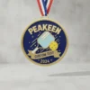 Medal featuring the words "Peeken Custom Text," designed for pickleball achievements.