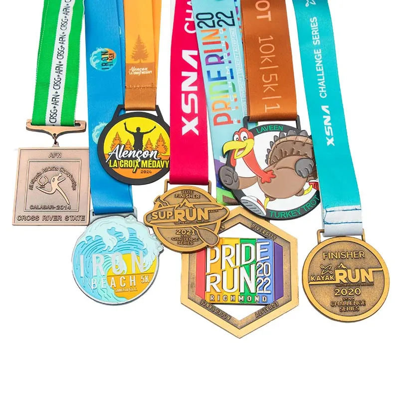 7pcs run medals