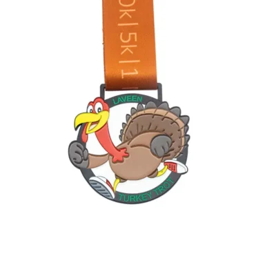 turkey trot run medal