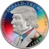 ドナルド・トランプをイメージした金貨で、精巧なディテールと磨き上げられた仕上げが特徴。