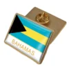 Bahamas-Flaggen-Anstecker in leuchtenden Farben, ideal für den Großhandel und patriotische Displays.