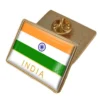 Épingle du drapeau indien aux couleurs éclatantes, idéale pour la distribution en gros et les expositions patriotiques.