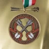 Medalla personalizada con la inscripción "Peakeen Archery Championship" para el reconocimiento de competiciones de tiro con arco.