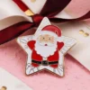 Festive custom pin showcasing Santa Claus with "Peakeen Merry Christmas" text, ideal for holiday events and gifts.
