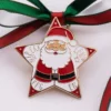 Festive custom pin showcasing Santa Claus with "Peakeen Merry Christmas" text, ideal for holiday events and gifts.