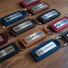 Кожаная ключница, разработанная для персонализации, идеально подходит для хранения ключей и стильного хранения.