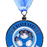 medal with one hole