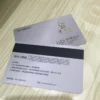 silver pvc magnetic stripe card