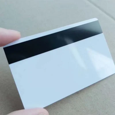 white pvc magnetic stripe card