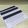 A range of white pvc magnetic stripe card