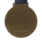 Recessed text medal