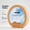 Trophée en cristal avec base en bois