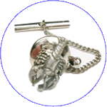 tie tack with chain