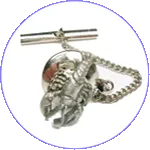 tie tack with chain