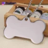 Collier en acier inoxydable pour animaux de compagnie, doté d'un design élégant, parfait pour la personnalisation et l'identification.