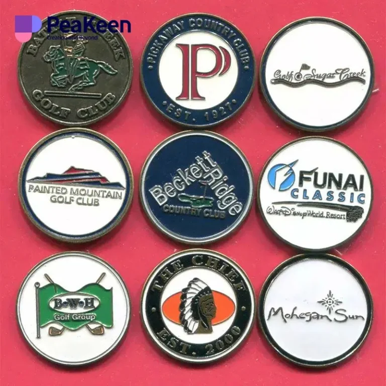 Marcatore di palline da golf personalizzato con un design unico, perfetto per personalizzare il vostro gioco.