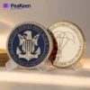 US Army Special Forces challenge coin featuring the US seal, symbolizing elite military service and camaraderie.