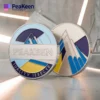 Corporate challenge coin featuring the Peakeen quality assurance badge, symbolizing excellence and commitment to quality.