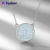A stylish soft enamel Libra necklace adorned with the justice symbol, perfect for expressing values of fairness and balance.