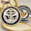 海軍兵士の誇りと仲間意識を象徴する、複雑なデザインの米海軍アンカーコイン。