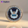 United Air Force emblem displayed on a coin, representing squadron pride and military heritage.