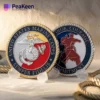 USMC Marine Corps challenge coin featuring the emblem and insignia, symbolizing pride and service in the military.