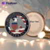 Image of a customizable metal veteran challenge coin, showcasing unique designs and personalization options for veterans.