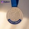 Customized cheerleading medals showcasing unique designs and vibrant colors, perfect for celebrating team achievements.