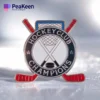 Emaille-Anstecknadel mit dem Logo eines Eishockeyclubs, das den Sieg der Meisterschaft und den Stolz der Mannschaft symbolisiert.