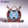 Individuell gestaltete Eishockey-Club-Anstecknadel mit einzigartigem Design, perfekt für den Teamgeist und die Erinnerungsstücksammlung.
