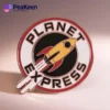 A stylish pin displaying the phrase "Planet Express," designed with eye-catching colors and a modern aesthetic.