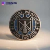 Badge featuring the words "Special Weapons and Tactics," representing a SWAT team pin.