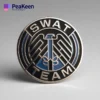 SWAT team badge featuring a detailed design, symbolizing law enforcement and tactical response capabilities.