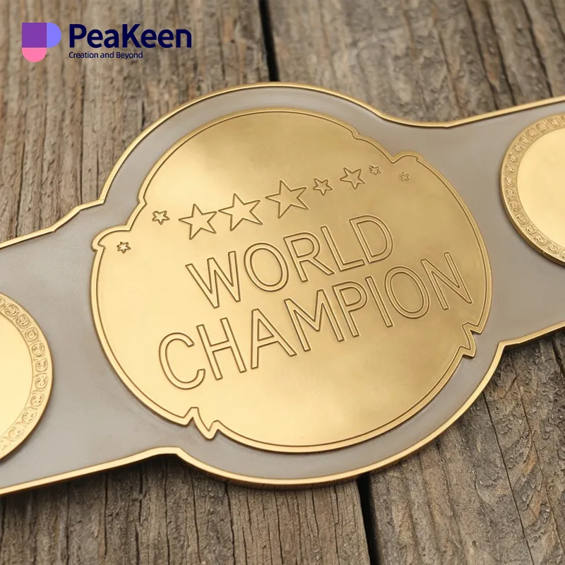 Customized children's championship belt designed for young world champions, featuring vibrant colors and unique designs.