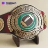 A championship belt featuring the words "Fantasy Football Champion" prominently displayed on its surface.