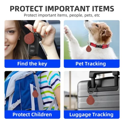 you can use leather gps airtag for find the key, pet tracking, protect children, luggage tracking