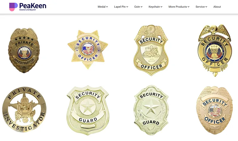 8 forms of police badges