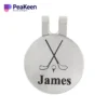 Marcatore di palline da golf personalizzato con logo, completo di una comoda clip per cappello per i golfisti.